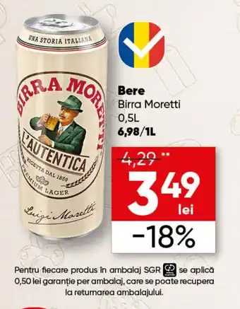 PROFI Bere Birra Moretti Ofertă