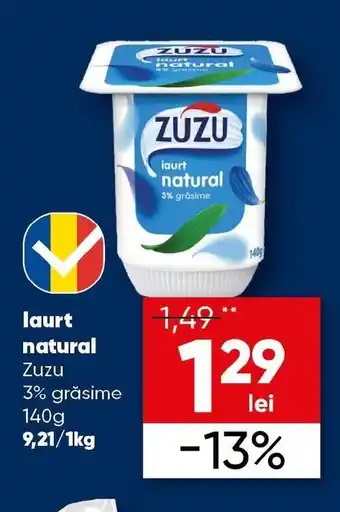 PROFI laurt natural Zuzu 3% grăsime Ofertă