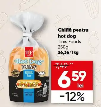 PROFI Chiflă pentru hot dog Tims Foods 250g Ofertă