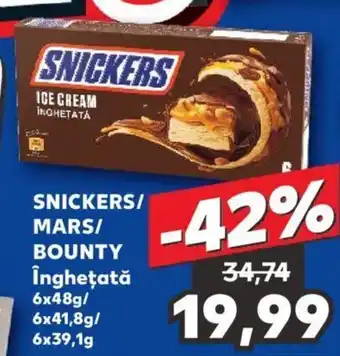 Kaufland SNICKERS/ MARS/ BOUNTY Ingheţată Ofertă