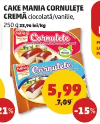 CAKE MANIA CORNULETE CREMĂ