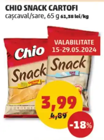 Penny CHIO SNACK CARTOFI Ofertă