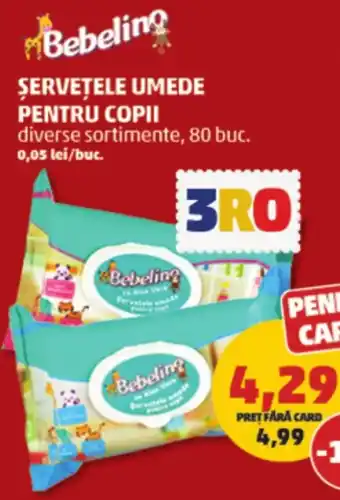 Penny ȘERVEȚELE UMEDE PENTRU COPII Ofertă