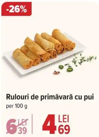 Carrefour Rulouri de primăvară cu pui Ofertă