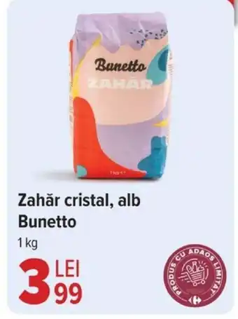Carrefour Zahăr cristal, alb Bunetto Ofertă