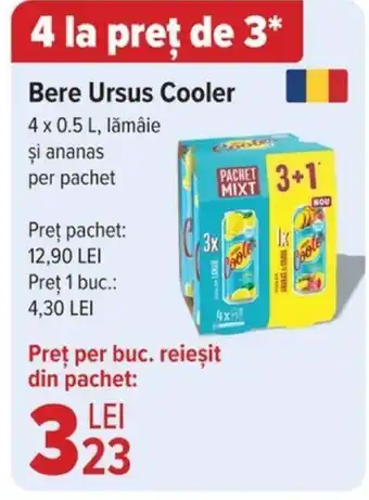 Carrefour Bere Ursus Cooler Ofertă