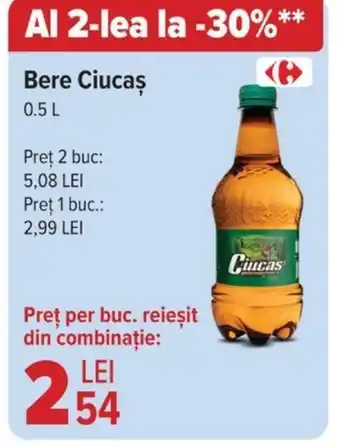 Carrefour Bere Ciucas 0.5L Ofertă
