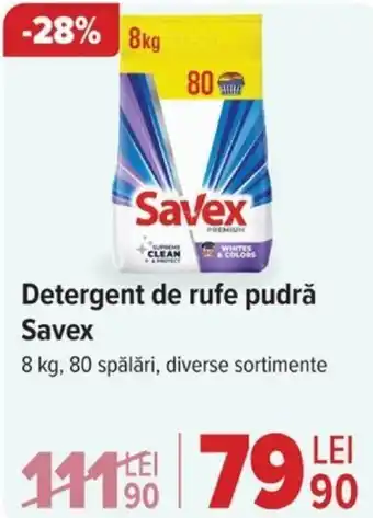 Carrefour Detergent de rufe pudră Savex Ofertă