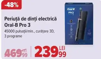Carrefour Periuţă de dinți electrică Oral-B Pro 3 Ofertă