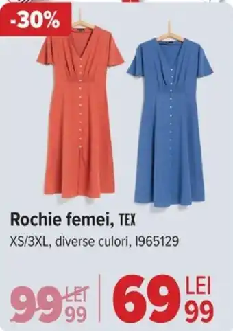 Carrefour Rochie femei, TEX Ofertă