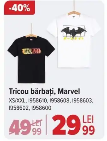 Carrefour Tricou barbati, Marvel Ofertă