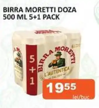 Unicarm BIRRA MORETTI DOZA 500 ML 5+1 PACK Ofertă