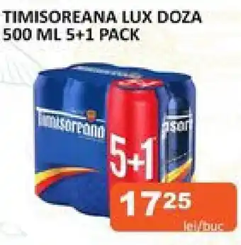 TIMISOREANA LUX DOZA 500 ML 5+1 PACK