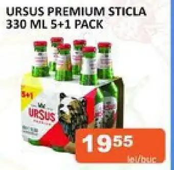 Unicarm URSUS PREMIUM STICLA 330 ML 5+1 PACK Ofertă