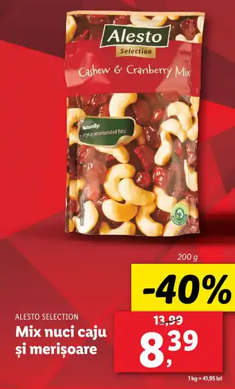 Lidl ALESTO SELECTION Mix nuci caju şi merişoare Ofertă