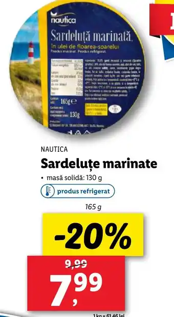 Lidl NAUTICA Sardeluţe marinate Ofertă