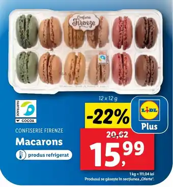 Lidl CONFISERIE FIRENZE Macarons Ofertă