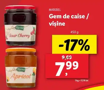 Lidl MARIBEL Gem de caise / vişine Ofertă
