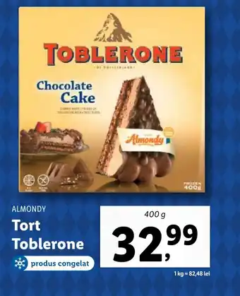 ALMONDY Tort Toblerone