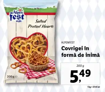 Lidl ALPENFEST Covrigei în formă de inimă Ofertă