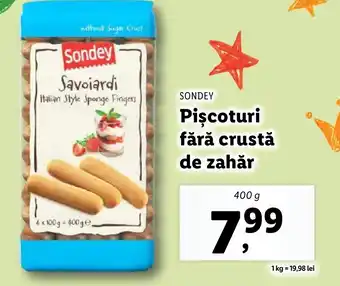 Lidl SONDEY Piscoturi fără crustă de zahăr Ofertă