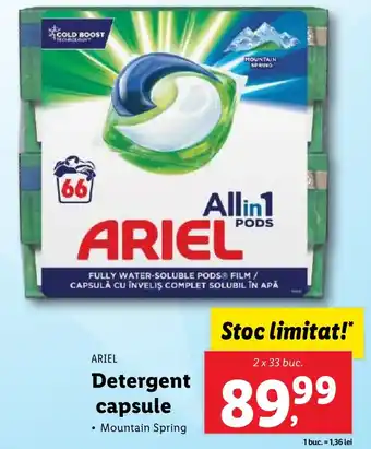 Lidl ARIEL Detergent capsule Ofertă