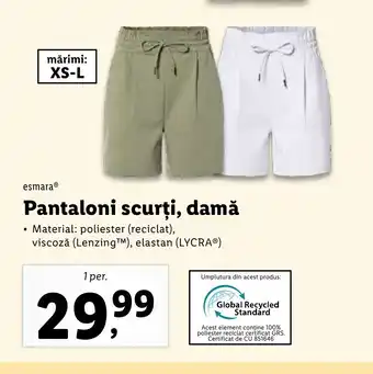 Lidl esmaraⓇ Pantaloni scurţi, damă Ofertă
