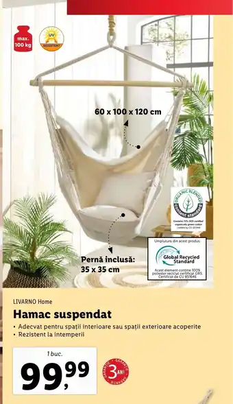 Lidl LIVARNO Home Hamac suspendat Ofertă