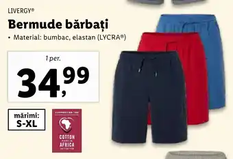 Lidl LIVERGY® Bermude bărbați Ofertă