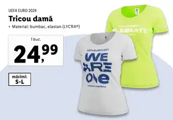 Lidl UEFA EURO 2024 Tricou damă Ofertă