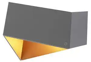 Aplica de perete Fold gri cu cupru