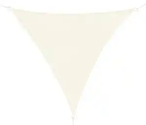 Favi Outsunny Cort Parasolar Triunghiular Protecție UV, Perfect pentru Grădină, Terasă, Alb Crem, 4x4x4m | Aosom Romania Ofertă