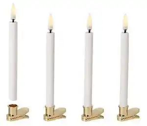 Favi Uyuni Lighting - Taper Mini LED Nordic White 4 pcs w/clips 1,3 x 13 cm Uyuni Lighting Ofertă