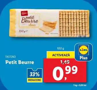 Lidl TASTINO Petit Beurre Ofertă