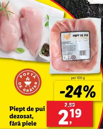 Lidl Piept de pui dezosat, fără piele Ofertă
