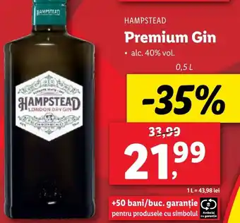 HAMPSTEAD Premium Gin 0.5L