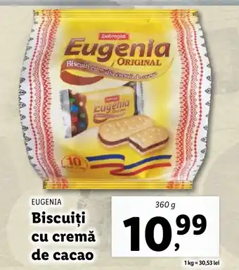 Lidl EUGENIA Biscuiţi cu cremă de cacao Ofertă