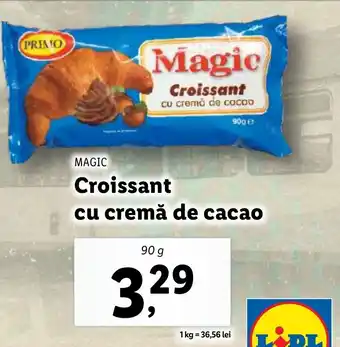 Lidl MAGIC Croissant cu cremă de cacao Ofertă
