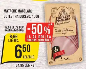 Mega Image MATACHE MĂCELARU' COTLET HAIDUCESC, 100G Ofertă