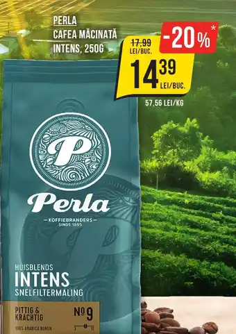 PERLA CAFEA MĂCINATĂ INTENS, 250G