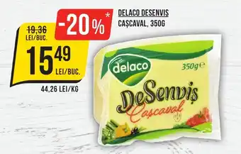 Mega Image DELACO DESENVIS CASCAVAL, 350G Ofertă
