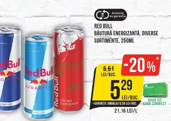 RED BULL BĂUTURĂ ENERGIZANTĂ, DIVERSE SORTIMENTE, 250ML