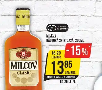 Mega Image MILCOV BĂUTURĂ SPIRTOASĂ, 200ML Ofertă