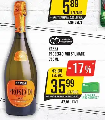Mega Image ZAREA PROSECCO, VIN SPUMANT, 750ML Ofertă