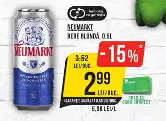 Mega Image NEUMARKT BERE BLONDĂ, 0.5L Ofertă
