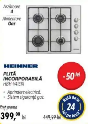 Flanco HEINNER PLITĂ INCORPORABILĂ HBH-V4IEIX Ofertă