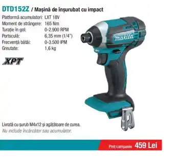 Makita DTD152Z / Maşină de înşurubat cu impact Ofertă