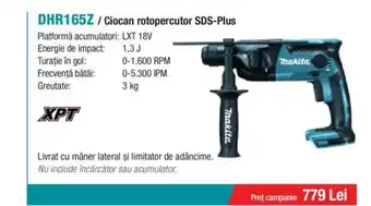 Makita DHR165Z/Ciocan rotopercutor SDS-Plus Ofertă