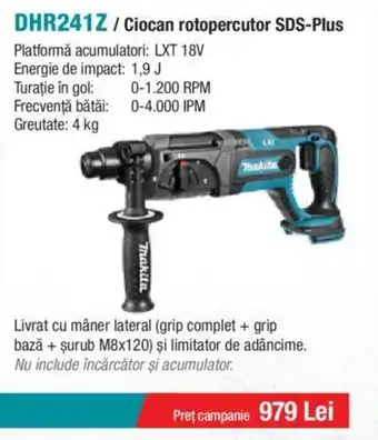 Makita DHR241Z / Ciocan rotopercutor SDS-Plus Ofertă
