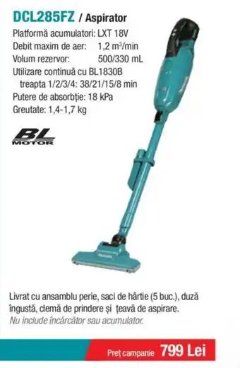 Makita DCL285FZ/Aspirator Ofertă